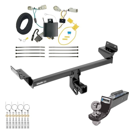 Tow Package For 16-18 Lincoln MKX Trailer Hitch w/ Wiring 2" Drop Mount 2" Ball 2" Receiver 