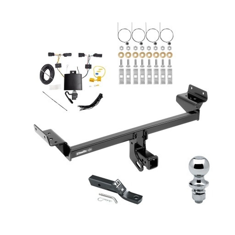 Trailer Tow Hitch For 19-24 Ford Edge Titanium Models Only Complete Package w/ Wiring and 1-7/8" Ball