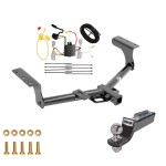 Tow Package For 06-12 Toyota RAV4 Trailer Hitch w/ Wiring 2" Drop Mount 2" Ball 2" Receiver 