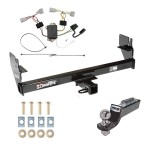 Tow Package For 05-15 Toyota Tacoma Trailer Hitch w/ Wiring 2" Drop Mount 2" Ball 2" Receiver 