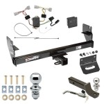 Ultimate Tow Package For 05-15 Toyota Tacoma Trailer Hitch w/ Wiring 2" Drop Mount Dual 2" and 1-7/8" Ball Lock Bracket Cover 2" Receiver 