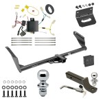 Ultimate Tow Package For 11-14 Toyota Sienna 15-20 Sienna SE Trailer Hitch w/ Wiring 2" Drop Mount Dual 2" and 1-7/8" Ball Lock Bracket Cover 2" Receiver 