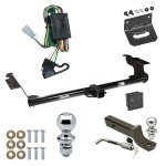 Ultimate Tow Package For 99-04 Honda Odyssey Trailer Hitch w/ Wiring 2" Drop Mount Dual 2" and 1-7/8" Ball Lock Bracket Cover 2" Receiver 