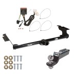 Tow Package For 11-17 Honda Odyssey Trailer Hitch w/ Wiring 2" Drop Mount 2" Ball 2" Receiver 