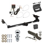 Ultimate Tow Package For 11-17 Honda Odyssey Trailer Hitch w/ Wiring 2" Drop Mount Dual 2" and 1-7/8" Ball Lock Bracket Cover 2" Receiver 