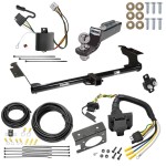 Trailer Hitch Tow Package w/ 7-Way RV Wiring For 05-10 Honda Odyssey w/ 2" Drop Mount 2" Ball Class 3 2" Receiver All Models 