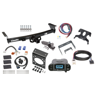 Trailer Hitch Tow Package Prodigy P3 Brake Control For 05-24 Nissan Frontier 09-12 Suzuki Equator w/ 7-Way RV Wiring 2" Drop Mount 2" Ball Class 3 2" Receiver Draw-Tite Tekonsha