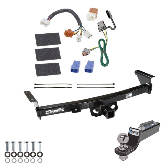 Tow Package For 05-23 Nissan Frontier 09-12 Suzuki Equator Trailer Hitch w/ Wiring 2" Drop Mount 2" Ball 2" Receiver 