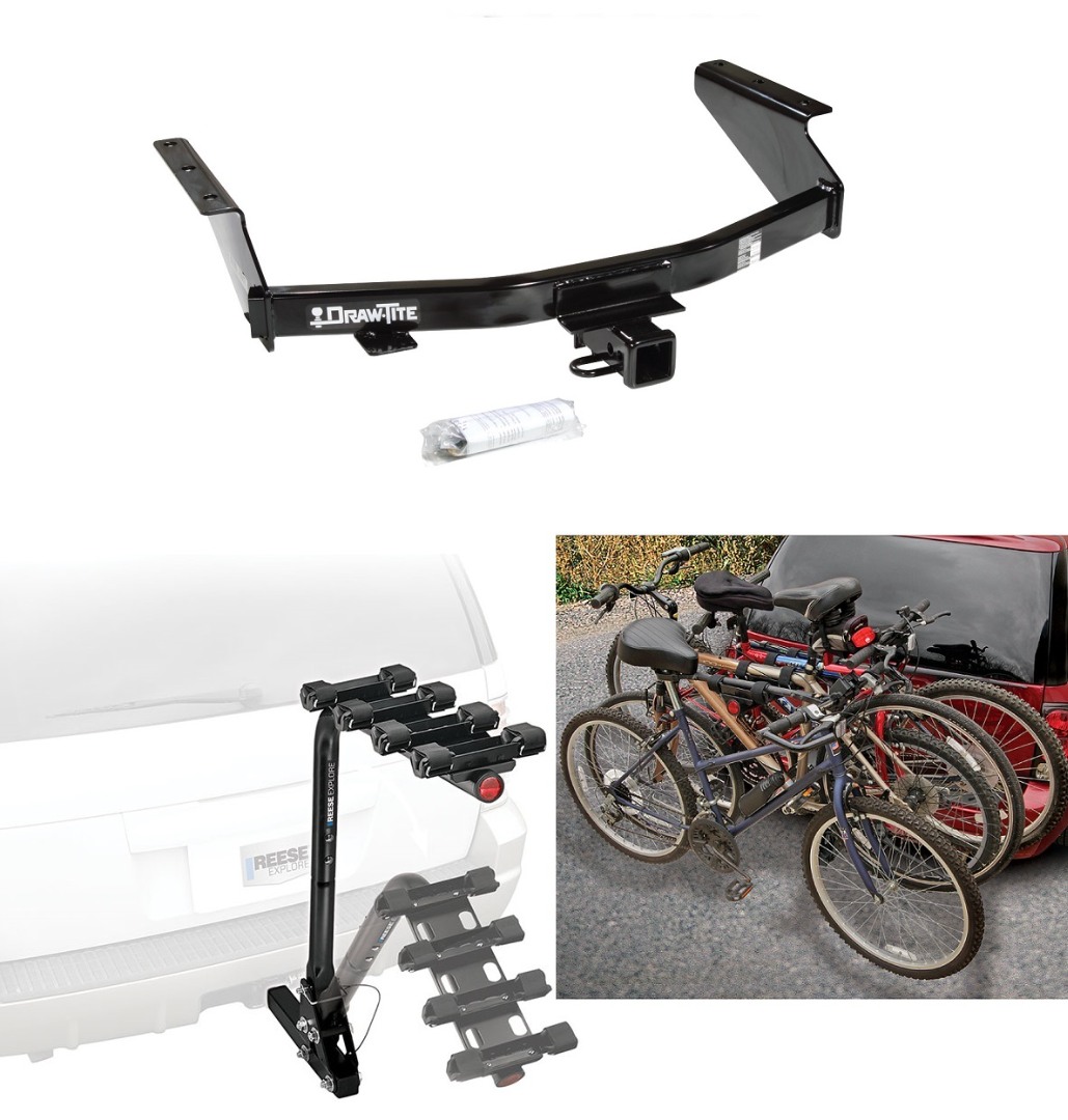 Drawbar mounted bike rack on sale