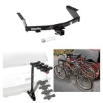 Trailer Hitch w/ 4 Bike Rack For 07-12 Dodge Nitro All Styles Approved for Recreational & Offroad Use Carrier for Adult Woman or Child Bicycles Foldable