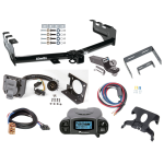 Trailer Hitch Tow Package Prodigy P3 Brake Control For 99-02 Chevy Silverado GMC Sierra 1500 2500 01-02 1500 HD w/ 7-Way RV Wiring 2" Drop Mount 2" Ball Class 4 2" Receiver Draw-Tite Tekonsha