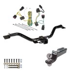 Tow Package For 08-12 Buick Enclave 09-12 Chevy Traverse Trailer Hitch w/ Wiring 2" Drop Mount 2" Ball 2" Receiver 