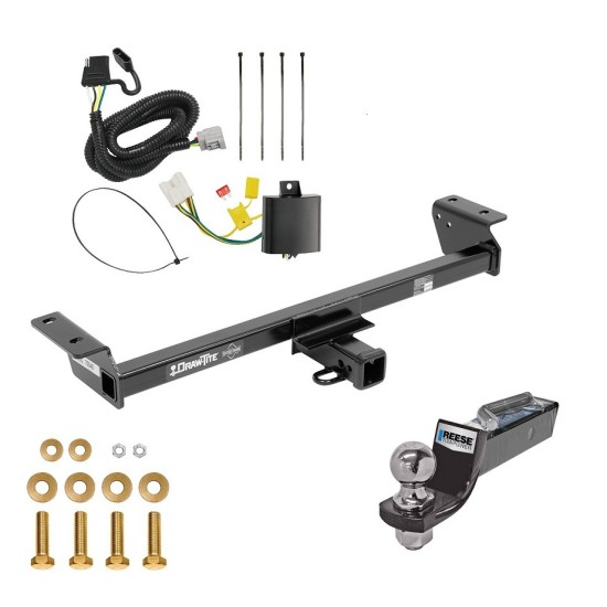 Tow Package For 16-22 Lexus RX350 16-21 RX450h Trailer Hitch w/ Wiring 2" Drop Mount 2" Ball 2" Receiver 