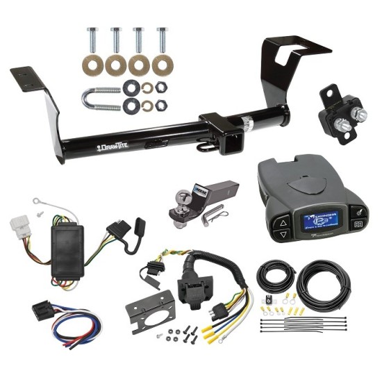 Trailer Hitch Tow Package Prodigy P3 Brake Control For 07-11 Honda CR-V w/ 7-Way RV Wiring 2" Drop Mount 2" Ball Class 3 2" Receiver Draw-Tite Tekonsha