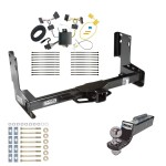 Tow Package For 07-22 Mercedes-Benz Freightliner Sprinter 2500 3500 07-09 Dodge Sprinter 2500 3500 Trailer Hitch w/ Wiring 2" Drop Mount 2" Ball 2" Receiver 