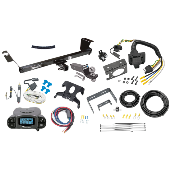 Trailer Hitch Tow Package Prodigy P3 Brake Control For 13-14 Volkswagen Routan (Canada Only) w/ 7-Way RV Wiring 2" Drop Mount 2" Ball Class 3 2" Receiver Draw-Tite Tekonsha