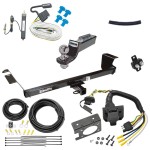 Trailer Hitch Tow Package w/ 7-Way RV Wiring For 13-14 Volkswagen Routan (Canada Only) w/ 2" Drop Mount 2" Ball Class 3 2" Receiver 