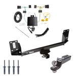 Tow Package For 15-18 BMW X5 Trailer Hitch w/ Wiring 2" Drop Mount 2" Ball 2" Receiver 