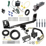 Trailer Hitch Tow Package w/ 7-Way RV Wiring For 07-14 BMW X5 w/ 2" Drop Mount 2" Ball Class 4 2" Receiver 