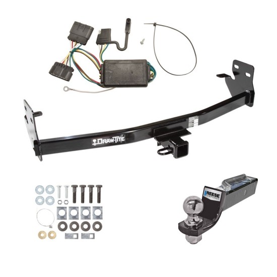 Tow Package For 04-12 Chevrolet Colorado GMC Canyon 07-08 Isuzu i-290 i-370 2006 i-280 i-350 Trailer Hitch w/ Wiring 2" Drop Mount 2" Ball 2" Receiver 