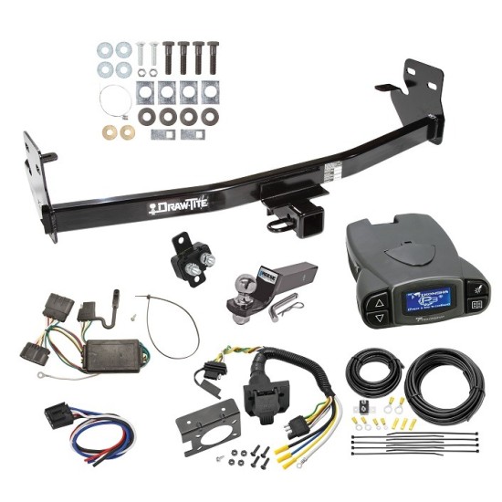 Trailer Hitch Tow Package Prodigy P3 Brake Control For 04-12 Chevrolet Colorado GMC Canyon 2006 Isuzu i-280 i-350 07-08 i-290 i-370 w/ 7-Way RV Wiring 2" Drop Mount 2" Ball Class 4 2" Receiver Draw-Tite Tekonsha