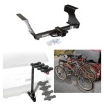 Trailer Hitch w/ 4 Bike Rack For 09-13 Subaru Forester Approved for Recreational & Offroad Use Carrier for Adult Woman or Child Bicycles Foldable