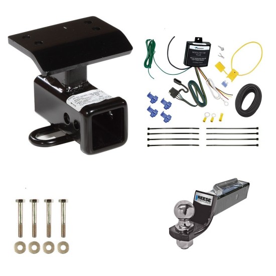 Tow Package For 09-11 Volkswagen Tiguan Trailer Hitch w/ Wiring 2" Drop Mount 2" Ball 2" Receiver 