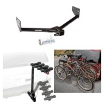 Trailer Hitch w/ 4 Bike Rack For 03-11 Honda Element Approved for Recreational & Offroad Use Carrier for Adult Woman or Child Bicycles Foldable