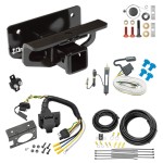 Trailer Hitch w/ 7-Way RV Wiring For 03-18 Dodge Ram 1500 19-23 (Classic) 03-09 2500 3500 Class 4 2" Receiver