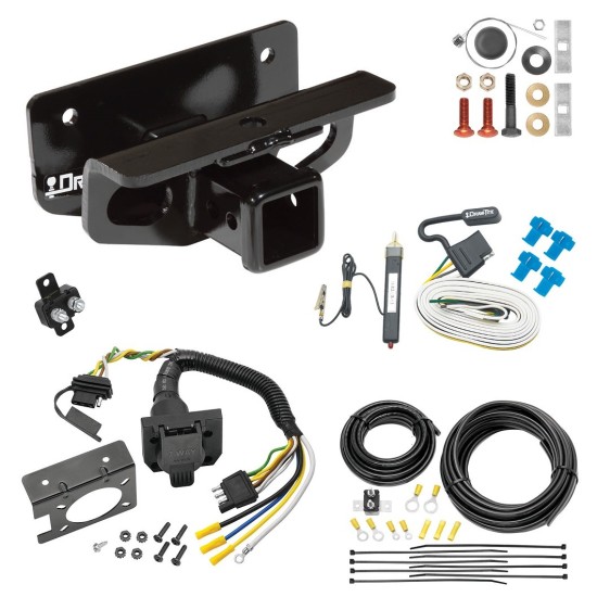 Trailer Hitch w/ 7-Way RV Wiring For 03-18 Dodge Ram 1500 19-23 (Classic) 03-09 2500 3500 Class 4 2" Receiver