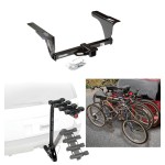 Trailer Hitch w/ 4 Bike Rack For 10-20 Subaru Legacy Sedan Outback Wagon Approved for Recreational & Offroad Use Carrier for Adult Woman or Child Bicycles Foldable