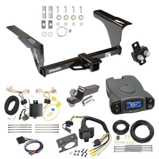 Trailer Hitch Tow Package Prodigy P3 Brake Control For 15-20 Subaru Legacy Sedan w/ 7-Way RV Wiring 2" Drop Mount 2" Ball Class 3 2" Receiver Draw-Tite Tekonsha