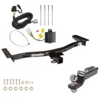 Tow Package For 10-12 Lexus RX350 13-15 Exc F Sport 10-15 RX450h Trailer Hitch w/ Wiring 2" Drop Mount 2" Ball 2" Receiver