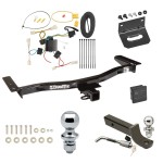 Ultimate Tow Package For 10-12 Lexus RX350 Except F Sport Trailer Hitch w/ Wiring 2" Drop Mount Dual 2" and 1-7/8" Ball Lock Bracket Cover 2" Receiver 