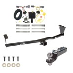 Tow Package For 11-13 KIA Sorento 4 Cyl. I4 Trailer Hitch w/ Wiring 2" Drop Mount 2" Ball 2" Receiver 