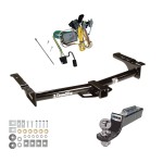 Tow Package For 92-94 Ford E-150 E-250 E-350 Econoline Trailer Hitch w/ Wiring 2" Drop Mount 2" Ball 2" Receiver 