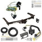 Trailer Hitch w/ 7-Way RV Wiring For 95-02 Ford E-150 E-250 E-350 Econoline Class 4 2" Receiver All Models 