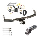 Tow Package For 07-10 Jeep Compass 07-07 Patriot Trailer Hitch w/ Wiring 2" Drop Mount 2" Ball 2" Receiver 