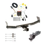 Tow Package For 11-17 Jeep Compass (Old Body Style) Trailer Hitch w/ Wiring 2" Drop Mount 2" Ball 2" Receiver 