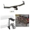 Trailer Hitch w/ 4 Bike Rack For 07-17 Jeep Compass Jeep Patriot Approved for Recreational & Offroad Use Carrier for Adult Woman or Child Bicycles Foldable