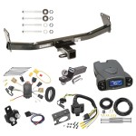 Trailer Hitch Tow Package Prodigy P3 Brake Control For 07-10 Jeep Compass 2007 Patriot w/ 7-Way RV Wiring 2" Drop Mount 2" Ball Class 3 2" Receiver Draw-Tite Tekonsha