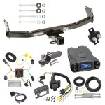 Trailer Hitch Tow Package Prodigy P3 Brake Control For 11-17 Jeep Compass (Old Body Style) w/ 7-Way RV Wiring 2" Drop Mount 2" Ball Class 3 2" Receiver Draw-Tite Tekonsha