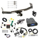 Trailer Hitch Tow Package Prodigy P3 Brake Control For 08-17 Jeep Patriot w/ 7-Way RV Wiring 2" Drop Mount 2" Ball Class 3 2" Receiver Draw-Tite Tekonsha