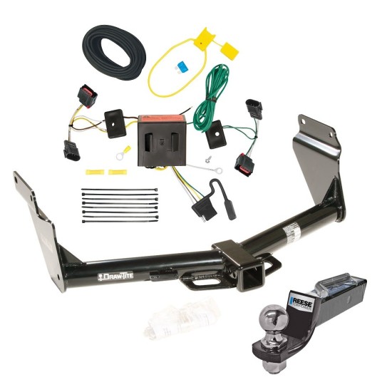 Tow Package For 11-13 Dodge Durango Trailer Hitch w/ Wiring 2" Drop Mount 2" Ball 2" Receiver 