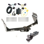 Tow Package For 14-24 Dodge Durango Trailer Hitch w/ Wiring 2" Drop Mount 2" Ball 2" Receiver 