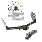 Tow Package For 14-21 Jeep Grand Cherokee EcoDiesel Trailer Hitch w/ Wiring 2" Drop Mount 2" Ball 2" Receiver 