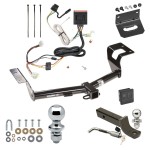 Ultimate Tow Package For 12-16 Honda CR-V Trailer Hitch w/ Wiring 2" Drop Mount Dual 2" and 1-7/8" Ball Lock Bracket Cover 2" Receiver 