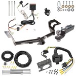 Trailer Hitch Tow Package w/ 7-Way RV Wiring For 12-16 Honda CR-V w/ 2" Drop Mount 2" Ball Class 3 2" Receiver All Models 