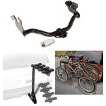 Trailer Hitch w/ 4 Bike Rack For 05-12 Ford Escape Mazda Tribute Mercury Mariner Approved for Recreational & Offroad Use Carrier for Adult Woman or Child Bicycles Foldable