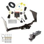 Tow Package For 13-16 Ford Escape Trailer Hitch w/ Wiring 2" Drop Mount 2" Ball 2" Receiver 